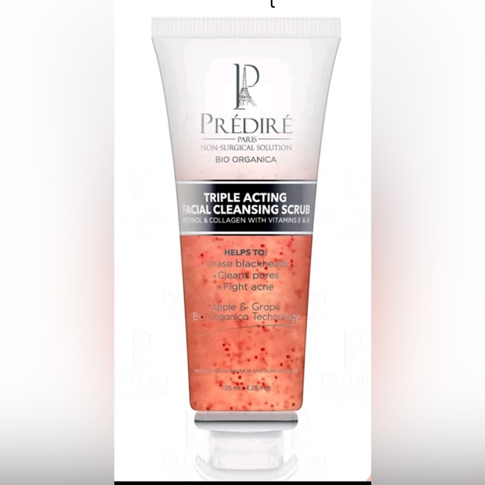 PREDIRE PARIS Triple Acting Facial Cleansing Scrub- Blackheads Acne Pores